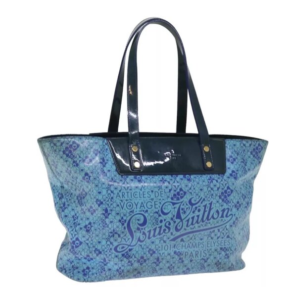LOUIS VUITTON Cosmic Blossom Beach line Cosmic PM Bag Blue M93161 Auth bs15027 - Picture 1 of 16